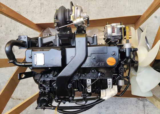 Lắp ráp động cơ diesel 74.5kw 4TNV106T Vật liệu kim loại Làm mát bằng nước cho máy xúc